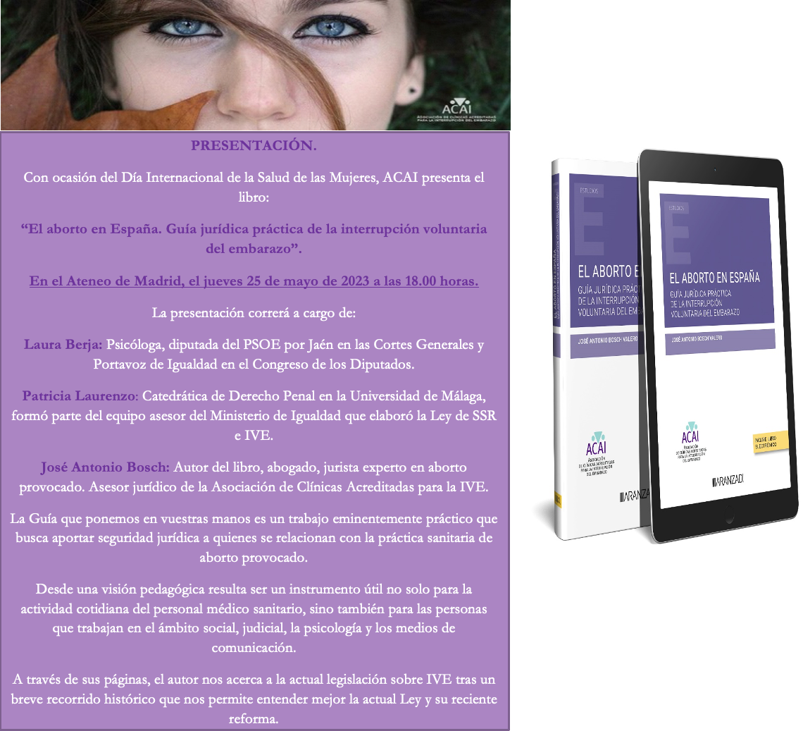 Presentación del libro El aborto en España