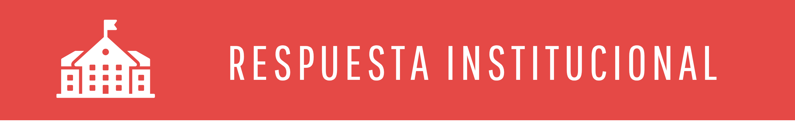 Respuesta institucional