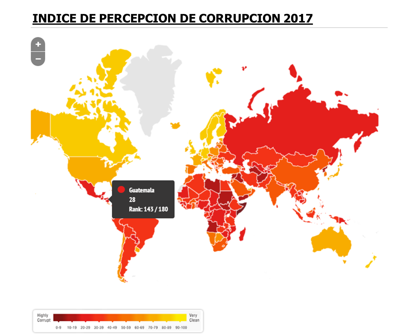 INDICE DE PERCEPCION DE CORRUPCION 2017